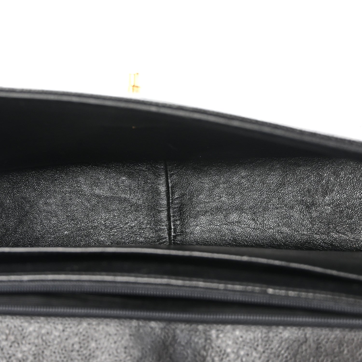 Caviar Chevron Quilted Jumbo Single Flap Black