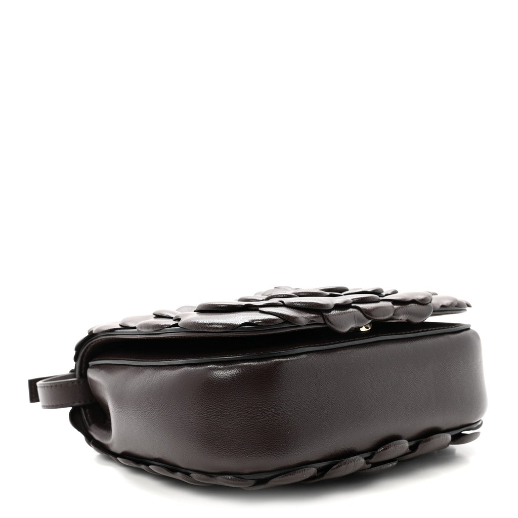 Nappa Atelier 03 Rose Edition Small Flap Crossbody Bag Dark Brown