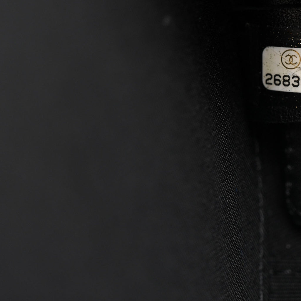 Patent Round As Earth Evening Bag Black