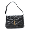 Lambskin Quilted Le 57 Diamond Shoulder Bag Black