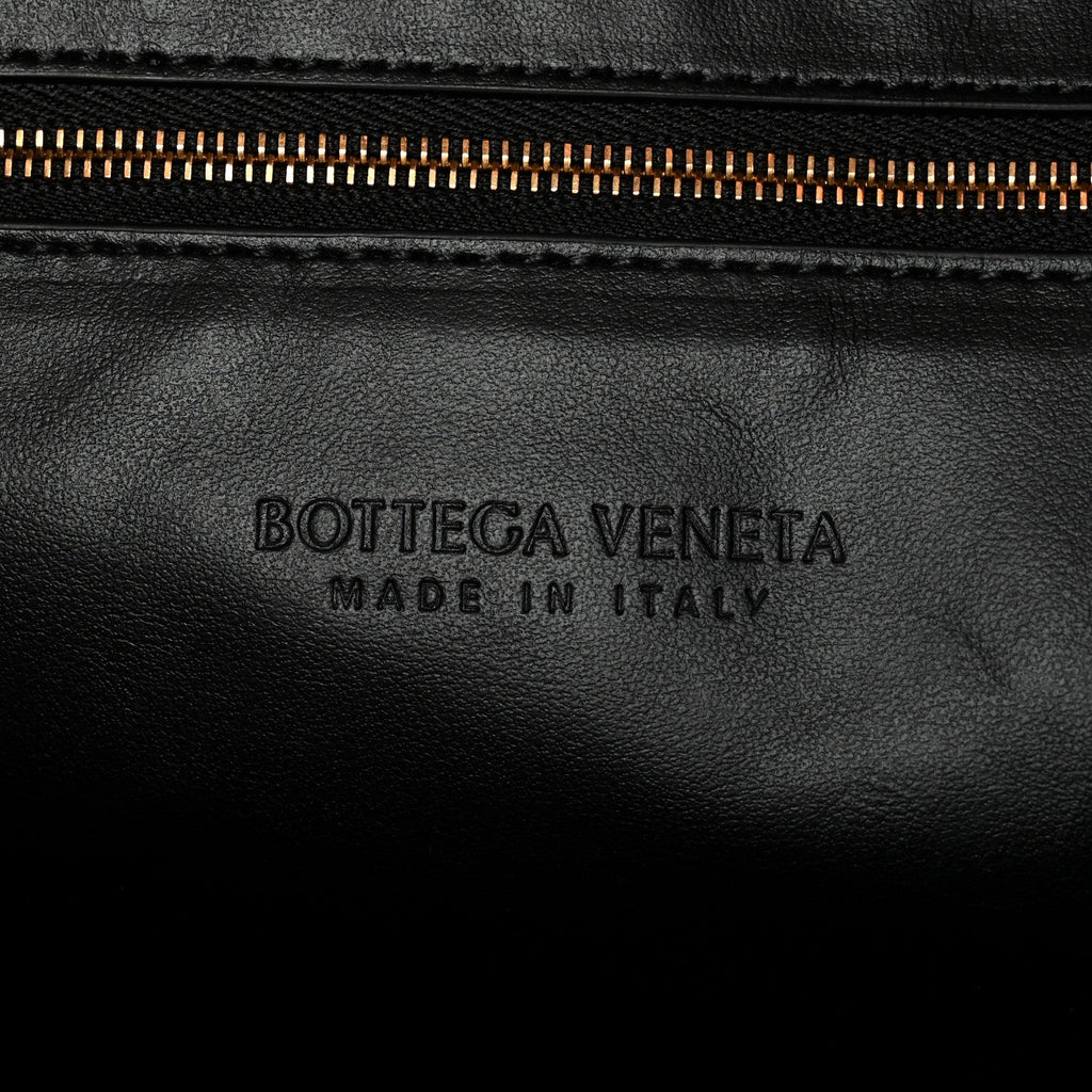 Calfskin Intrecciato Large Hop Black Black