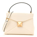 Nappa Small One Stud Top Handle Bag Ivory