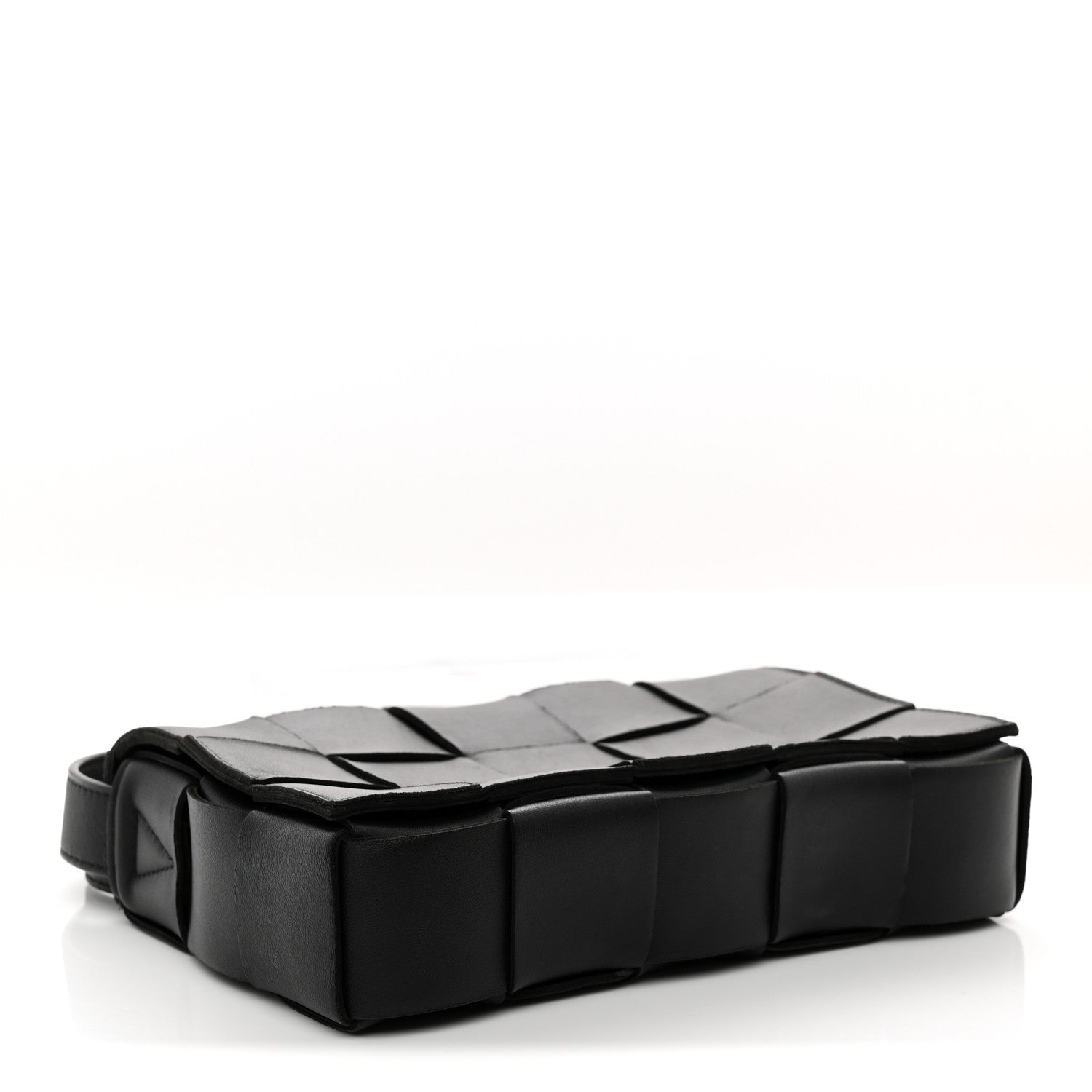 Nappa Maxi Intreccio Cassette Bag Black