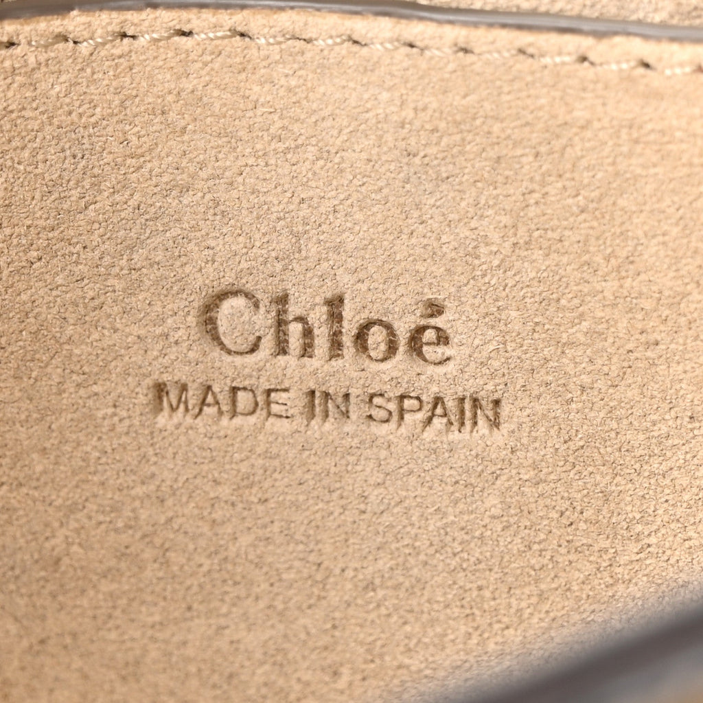Suede Calfskin Small Faye Shoulder Bag Tobacco