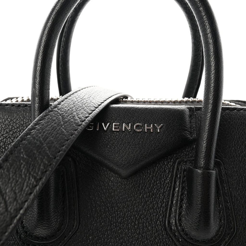 Sugar Goatskin Mini Antigona Black