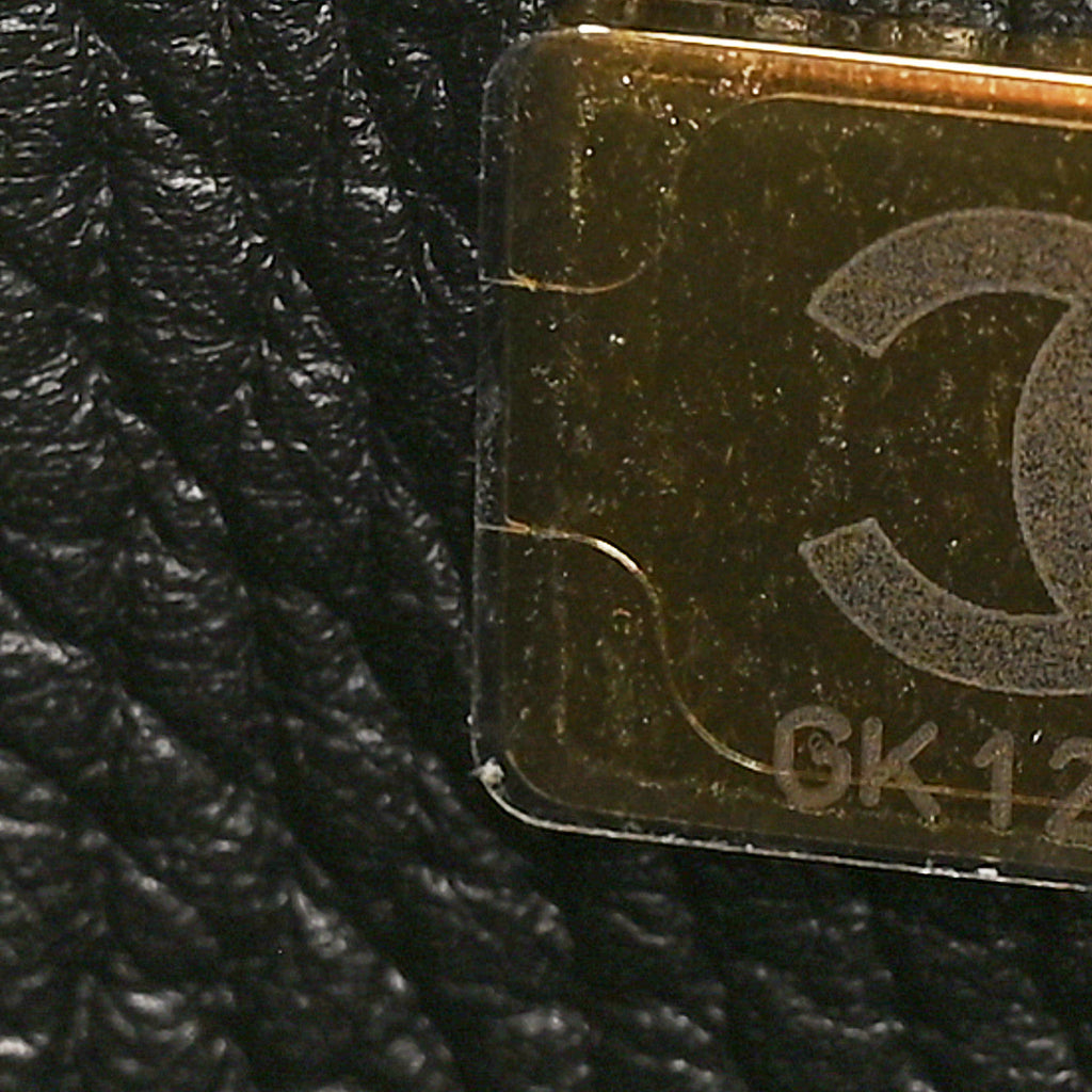 Grained Calfskin Suede Urban Essentials Large Shopping Bag Dark Beige Black
