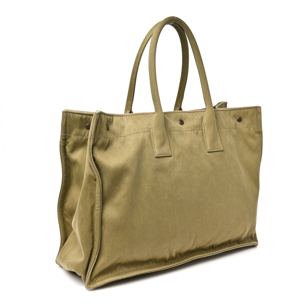 Canvas Rive Gauche Maxi Tote Fir Green