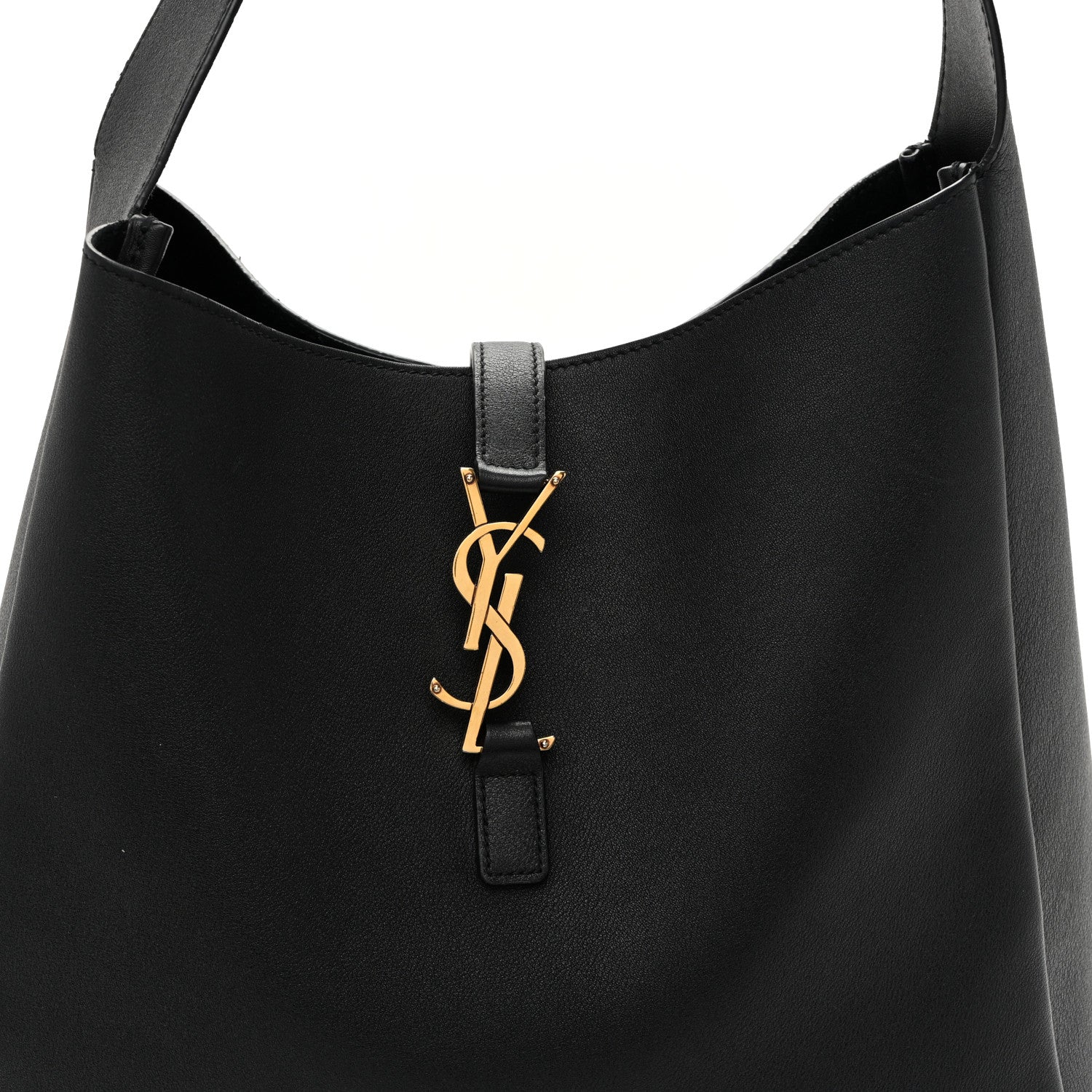 Smooth Calfskin Large Le 5 A 7 Soft Hobo Black