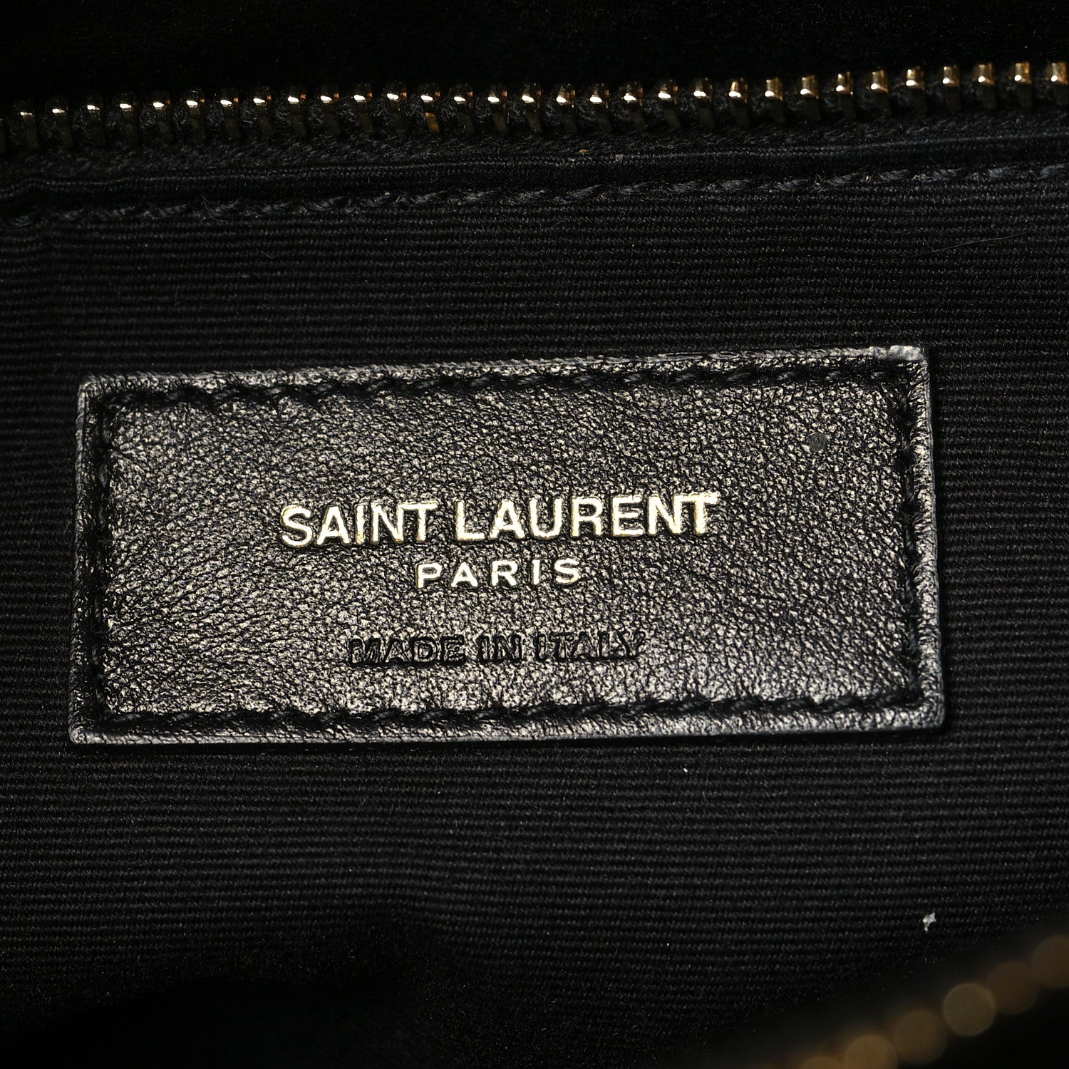 Calfskin Y Quilted Monogram Medium Loulou Chain Satchel Black Black