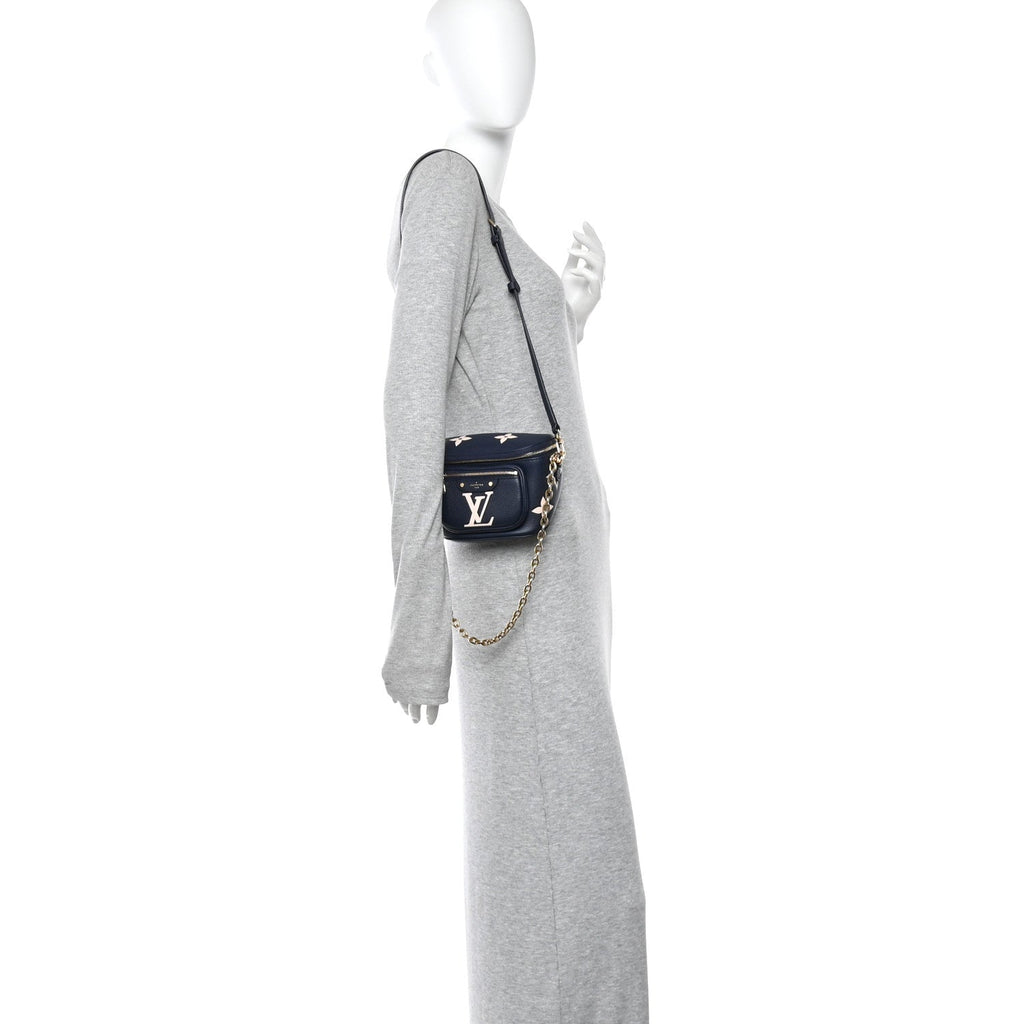 Empreinte Monogram Giant Mini By The Pool Bumbag Blue Beige