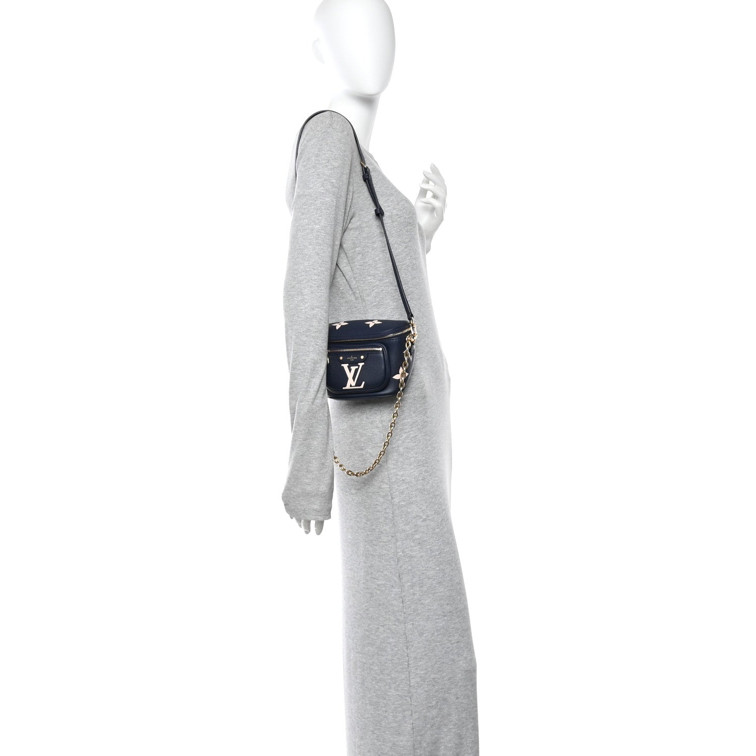 Empreinte Monogram Giant Mini By The Pool Bumbag Blue Beige