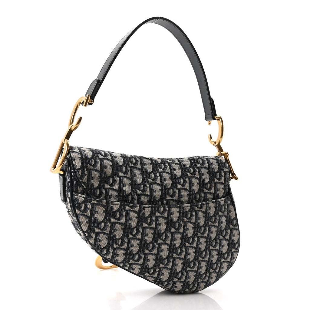 Oblique Saddle Bag Blue