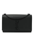 Grain De Poudre Medium Classic Monogram Monochrome Kate Satchel Black