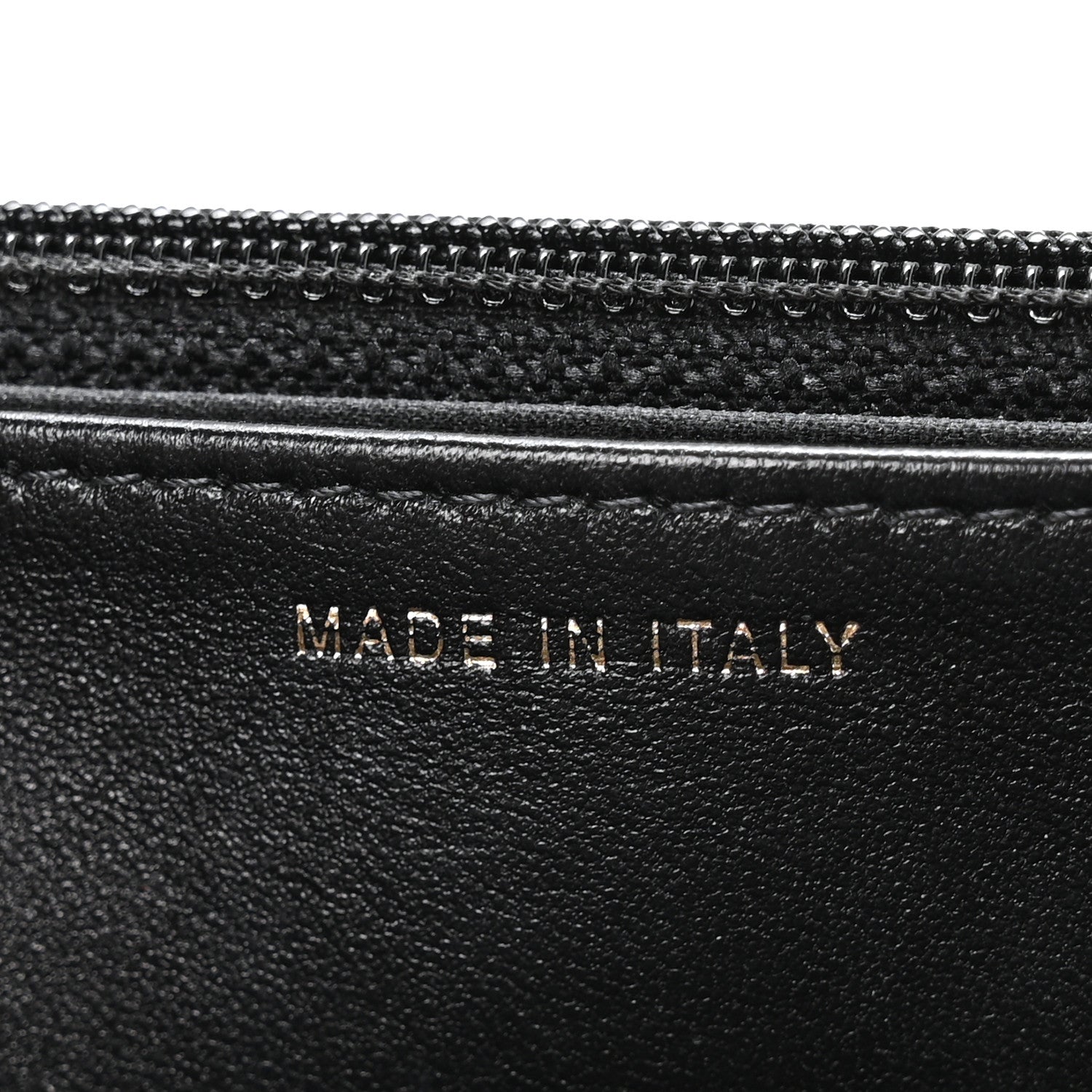 Lambskin Quilted Trendy CC Wallet On Chain WOC Black