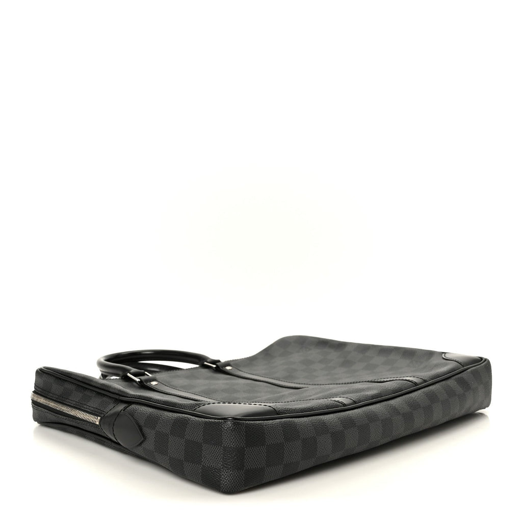 Damier Graphite Porte-Documents Voyage