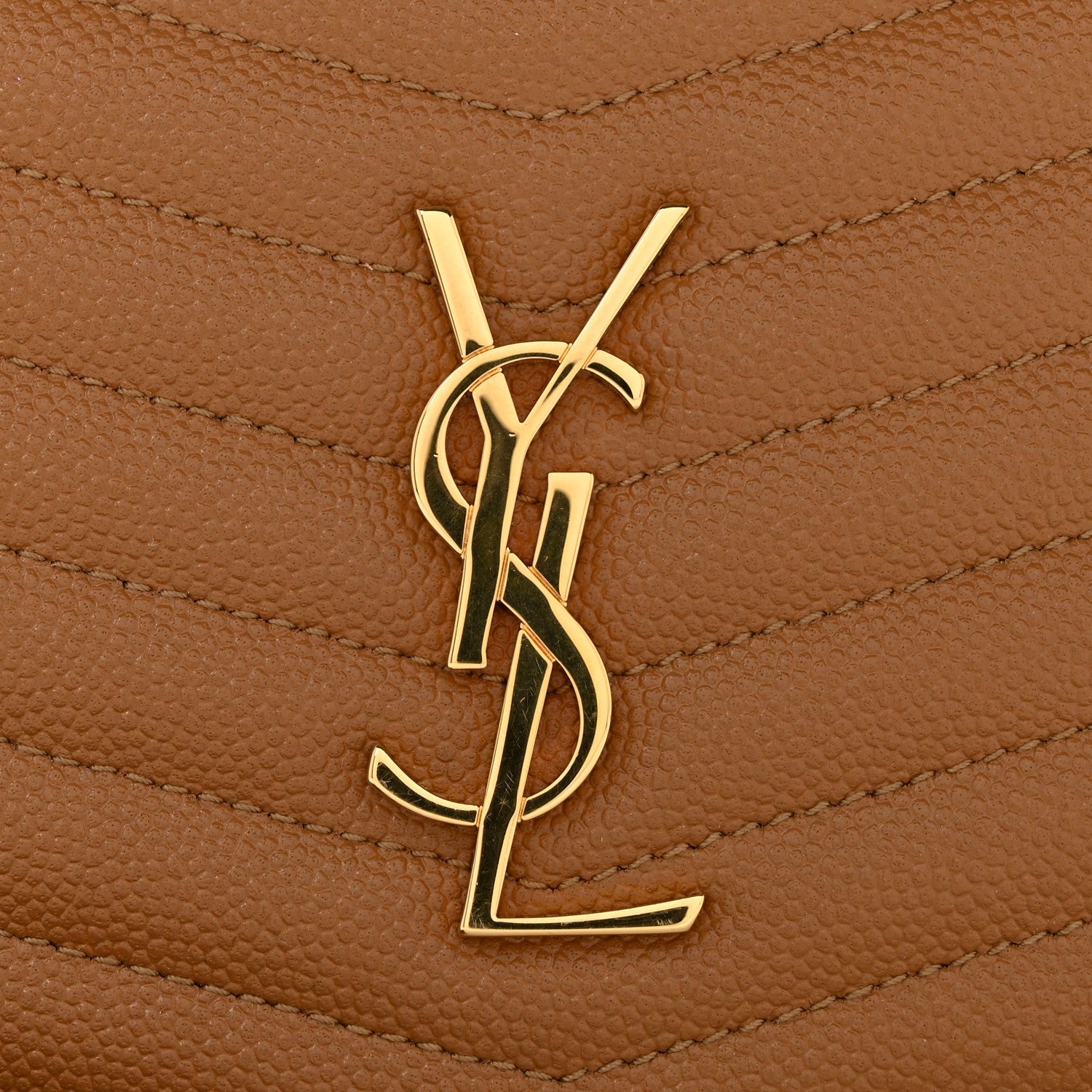 Grain De Poudre Matelasse Monogram Mini Lou Camera Bag Dark Natural