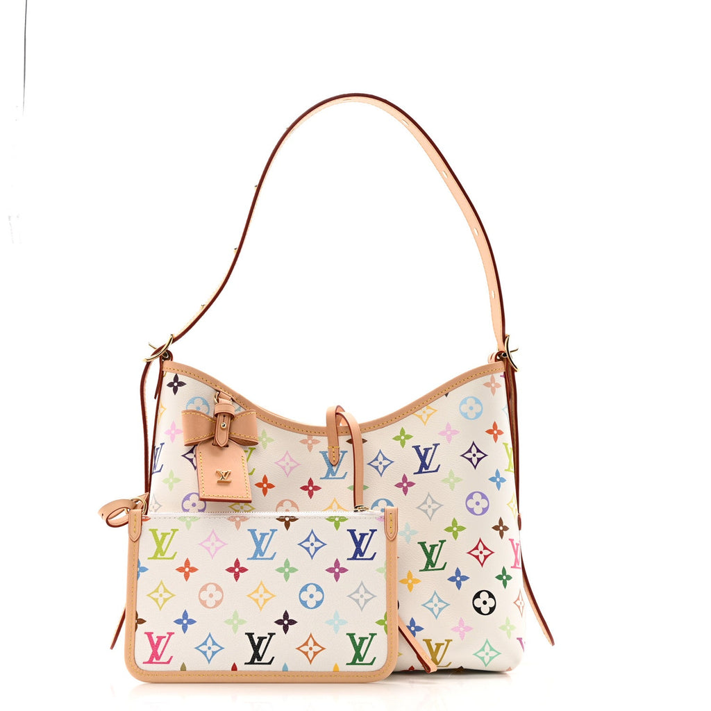LV x TM Monogram Multicolor CarryAll PM White