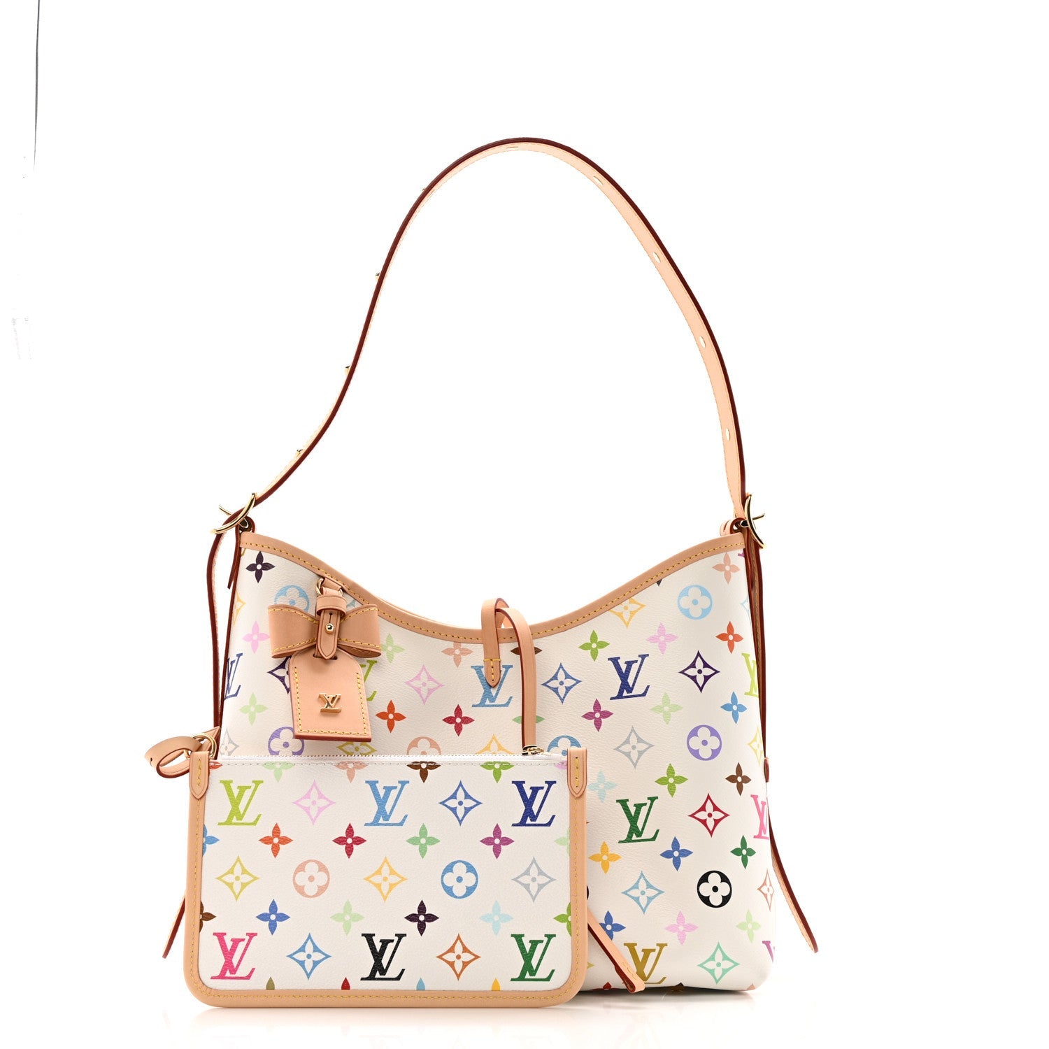 LV x TM Monogram Multicolor CarryAll PM White
