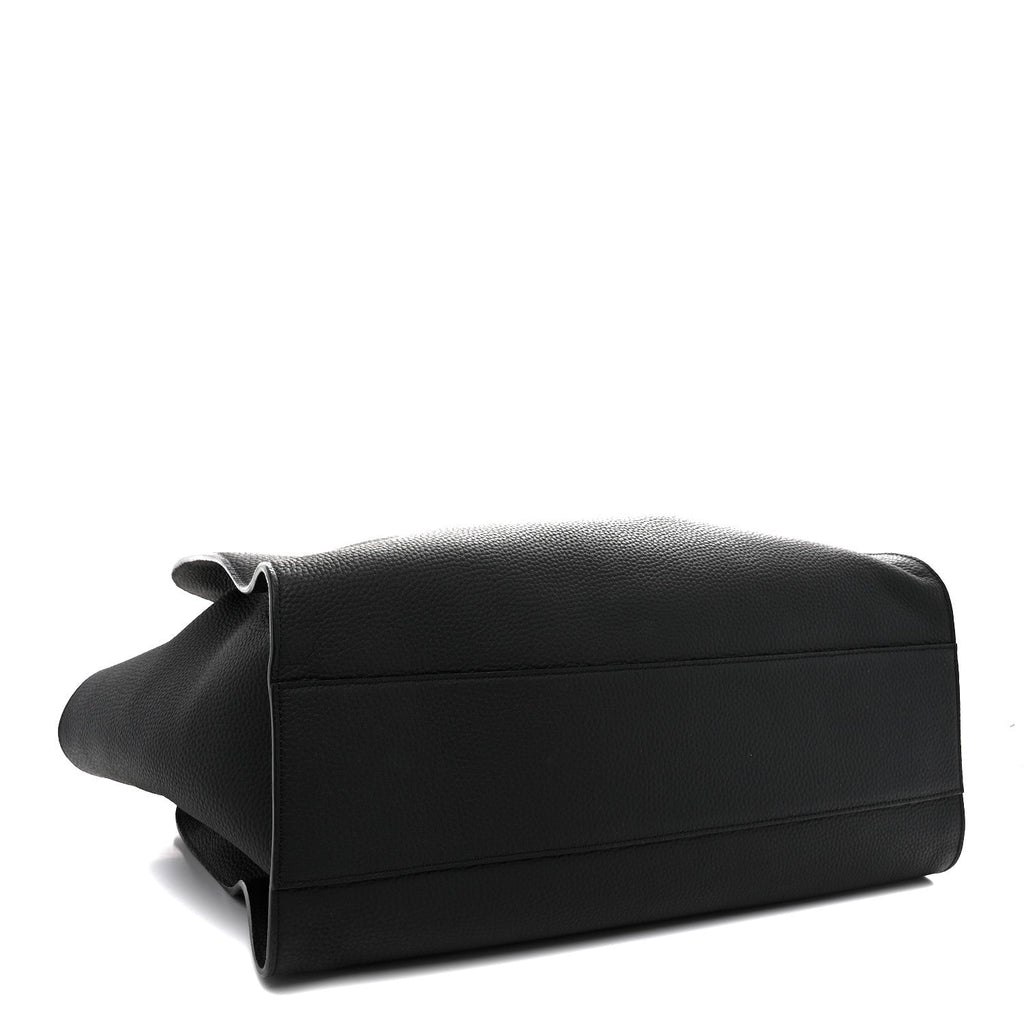 Matte Grained Calfskin Marlo 17 Black