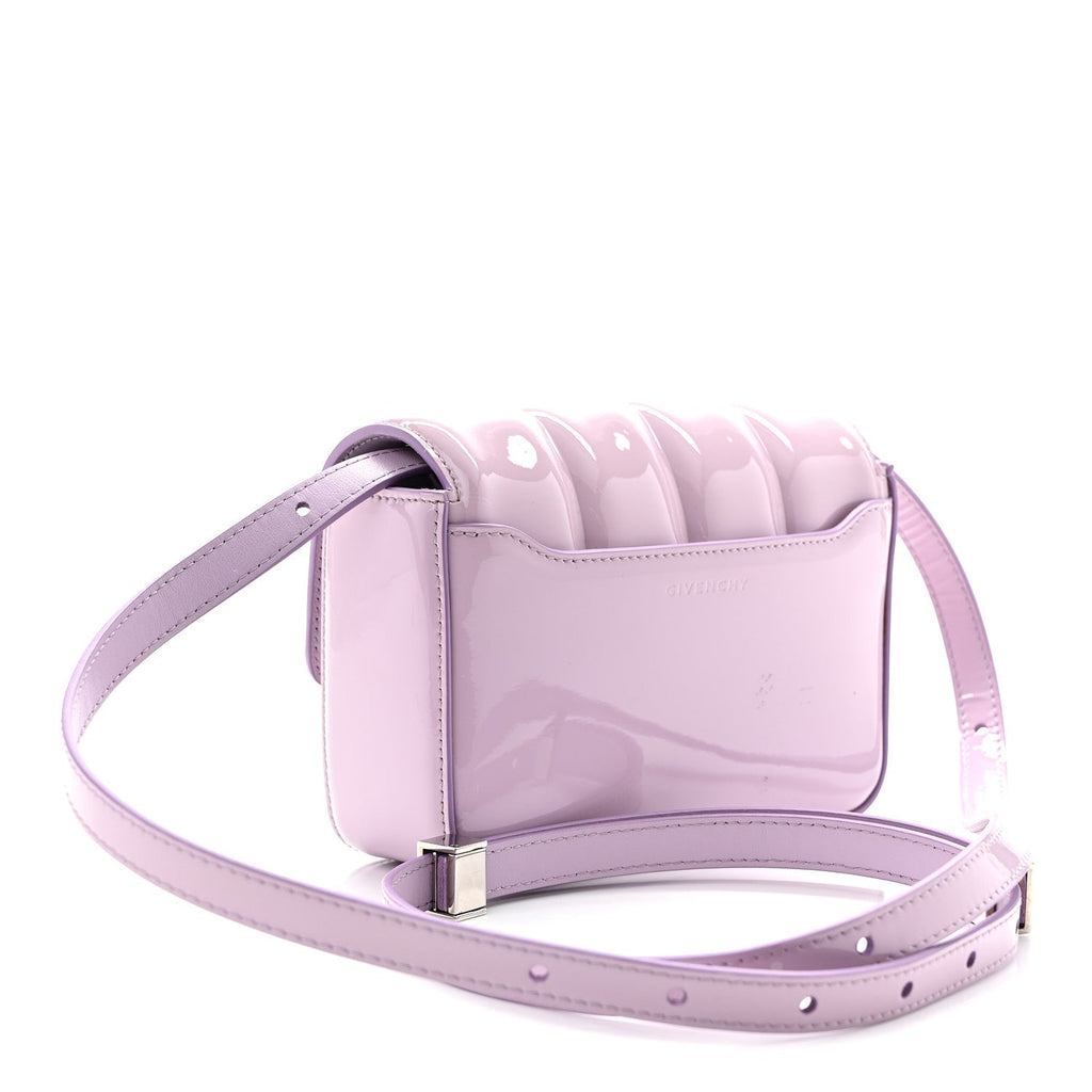 Patent 4G Small Padded Crossbody Bag Lilac
