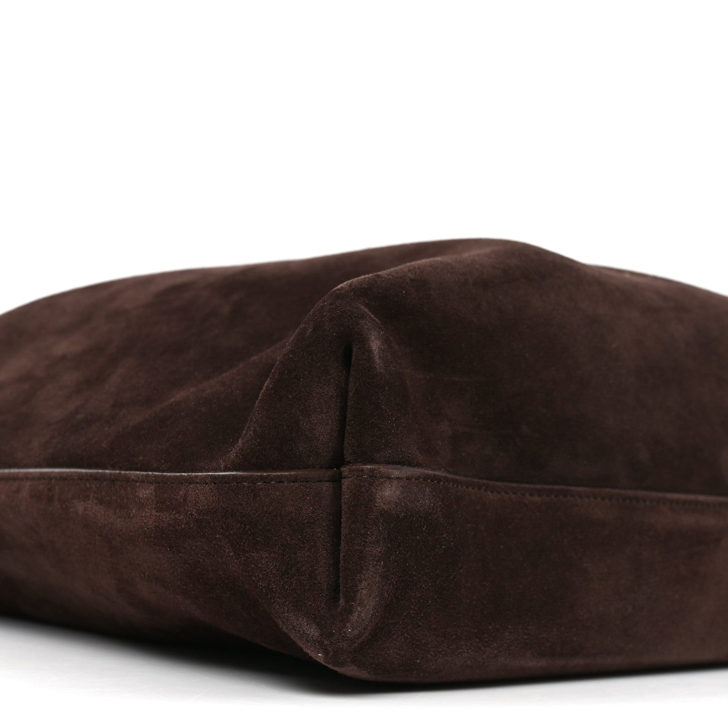 Suede Calfskin Medium Diorly Bag Chocolate