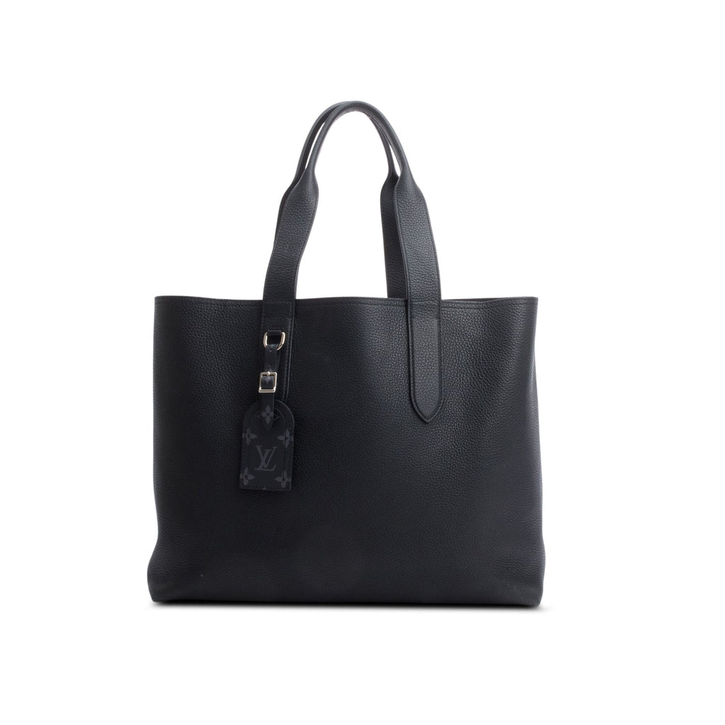 Louis Vuitton Black Taurillon Leather Cabas Voyage Tote