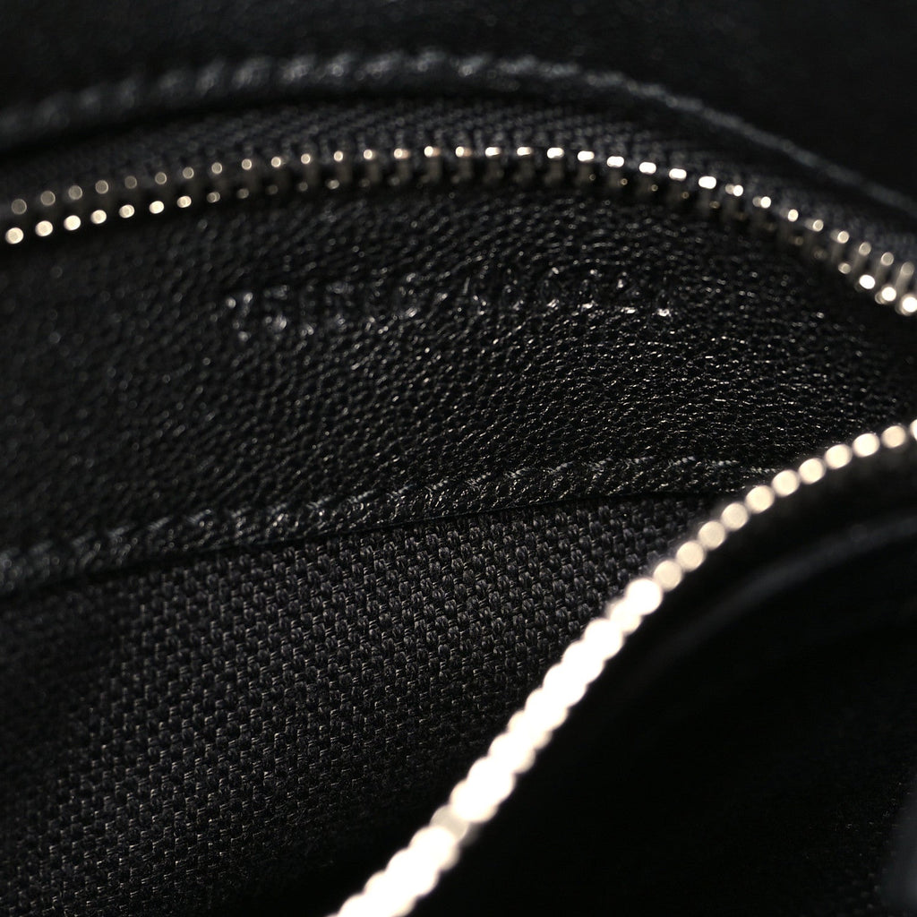 Sakai Be Green Calfskin Diagonal Stitched Medium Blondie Tote Black