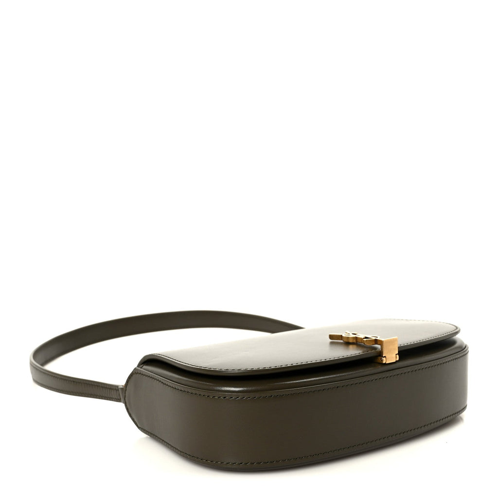 Box Calfskin Mini Voltaire Shoulder Bag  Deep Musk