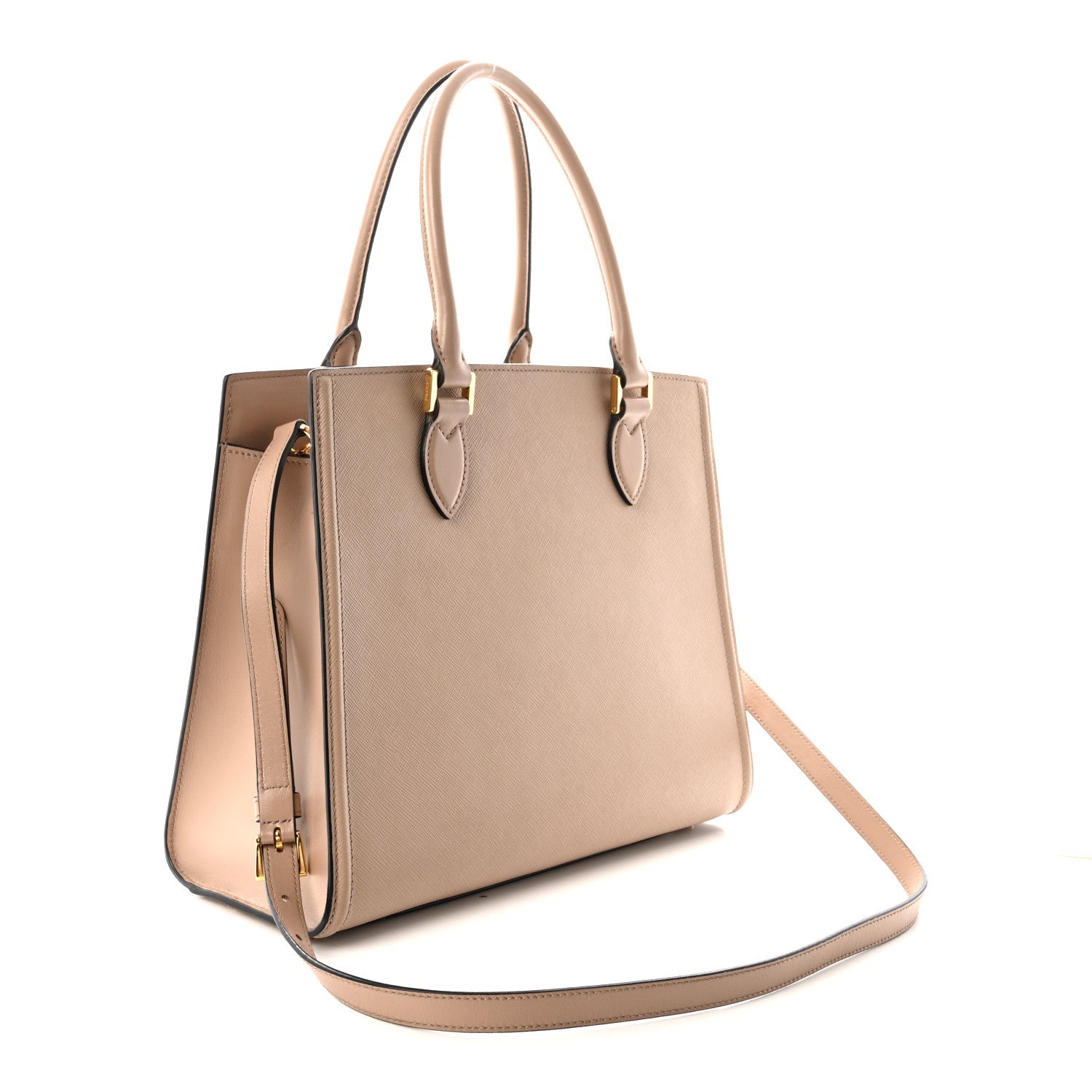 Saffiano Soft Calfskin Large Tote Cammeo