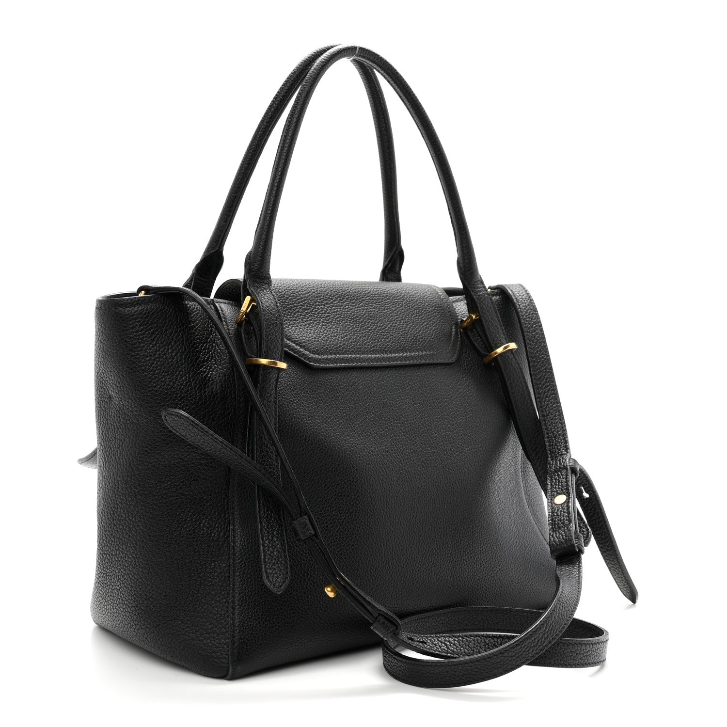 Vitello Phenix Tote Bag Black