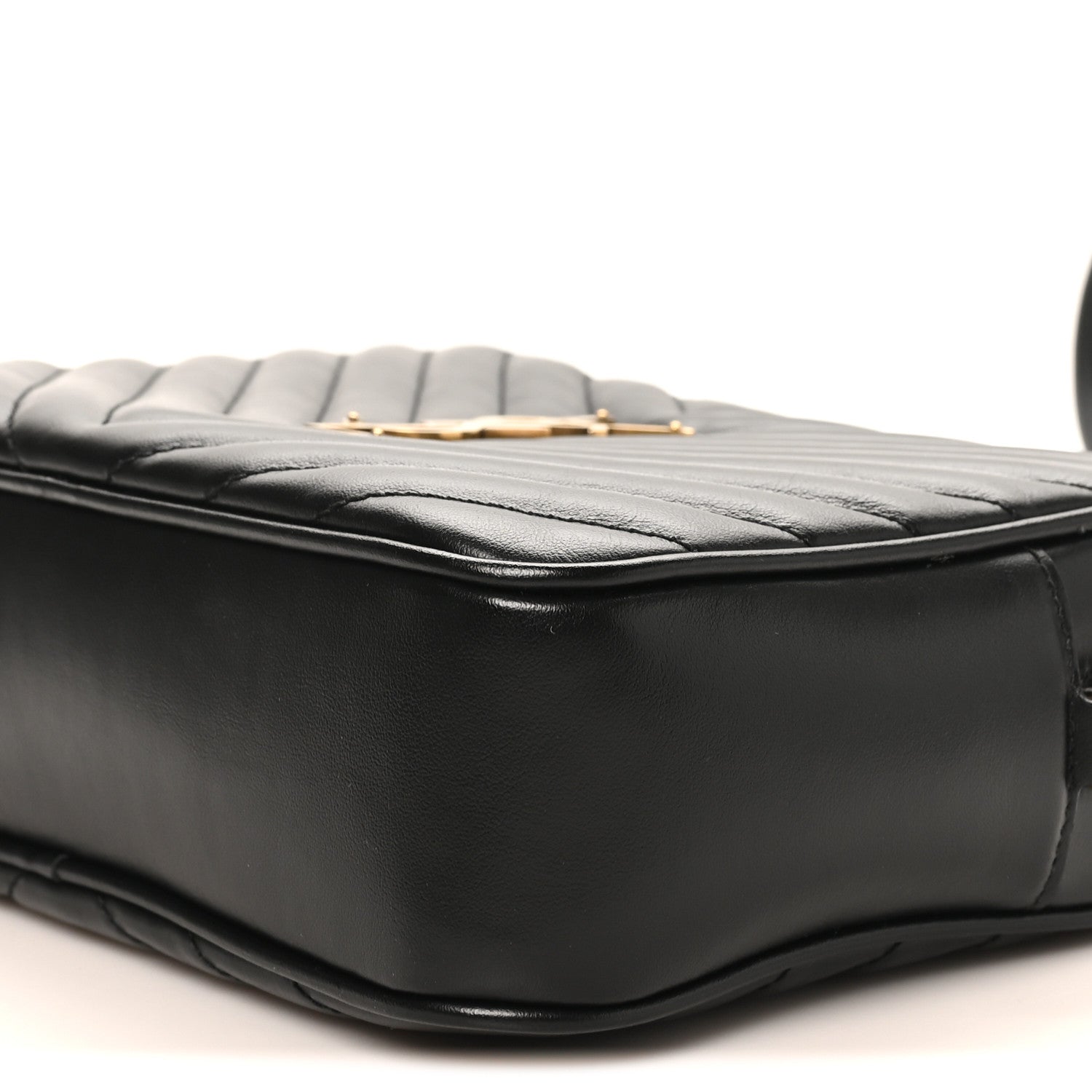 Calfskin Matelasse Monogram Lou Camera Bag Black