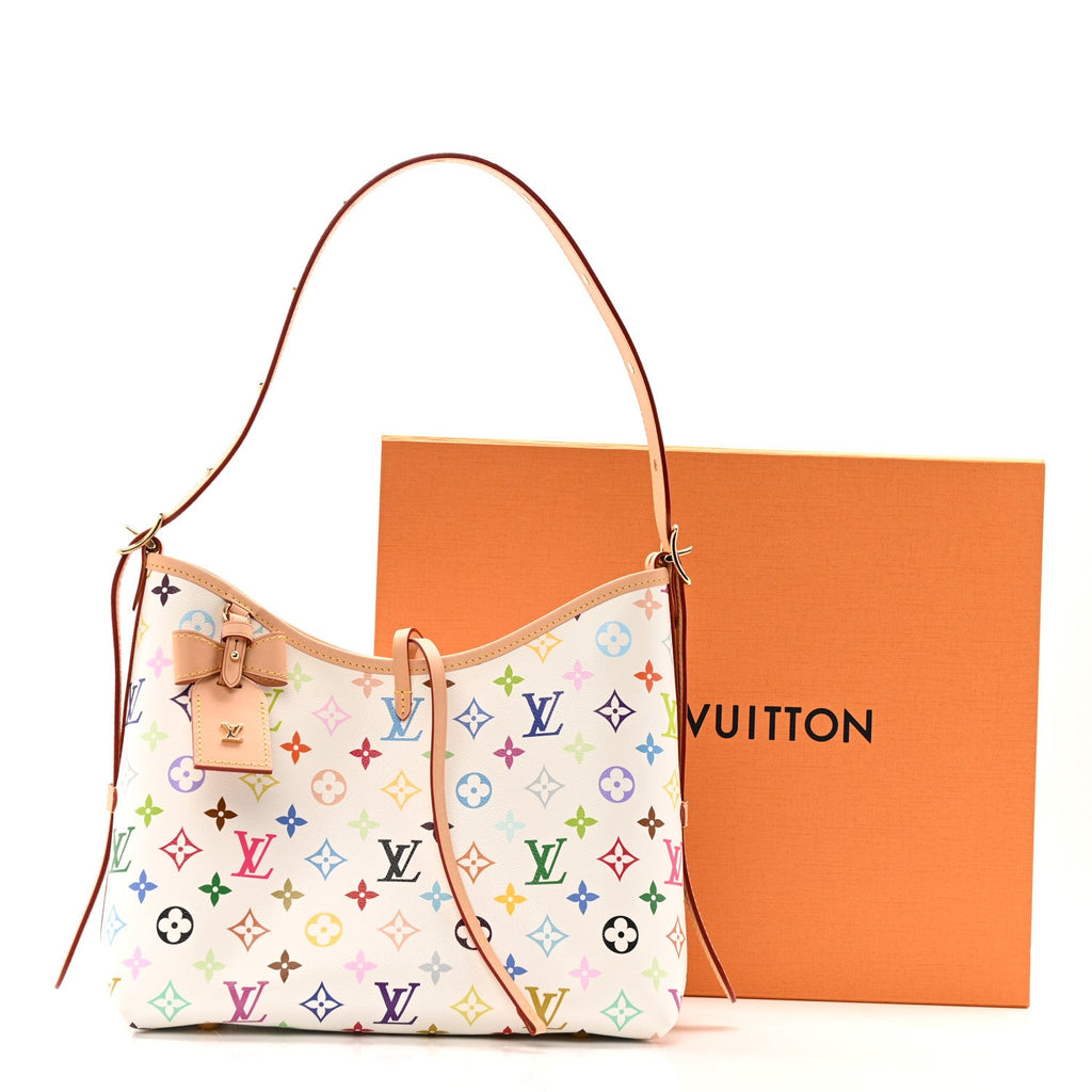 LV x TM Monogram Multicolor CarryAll PM White