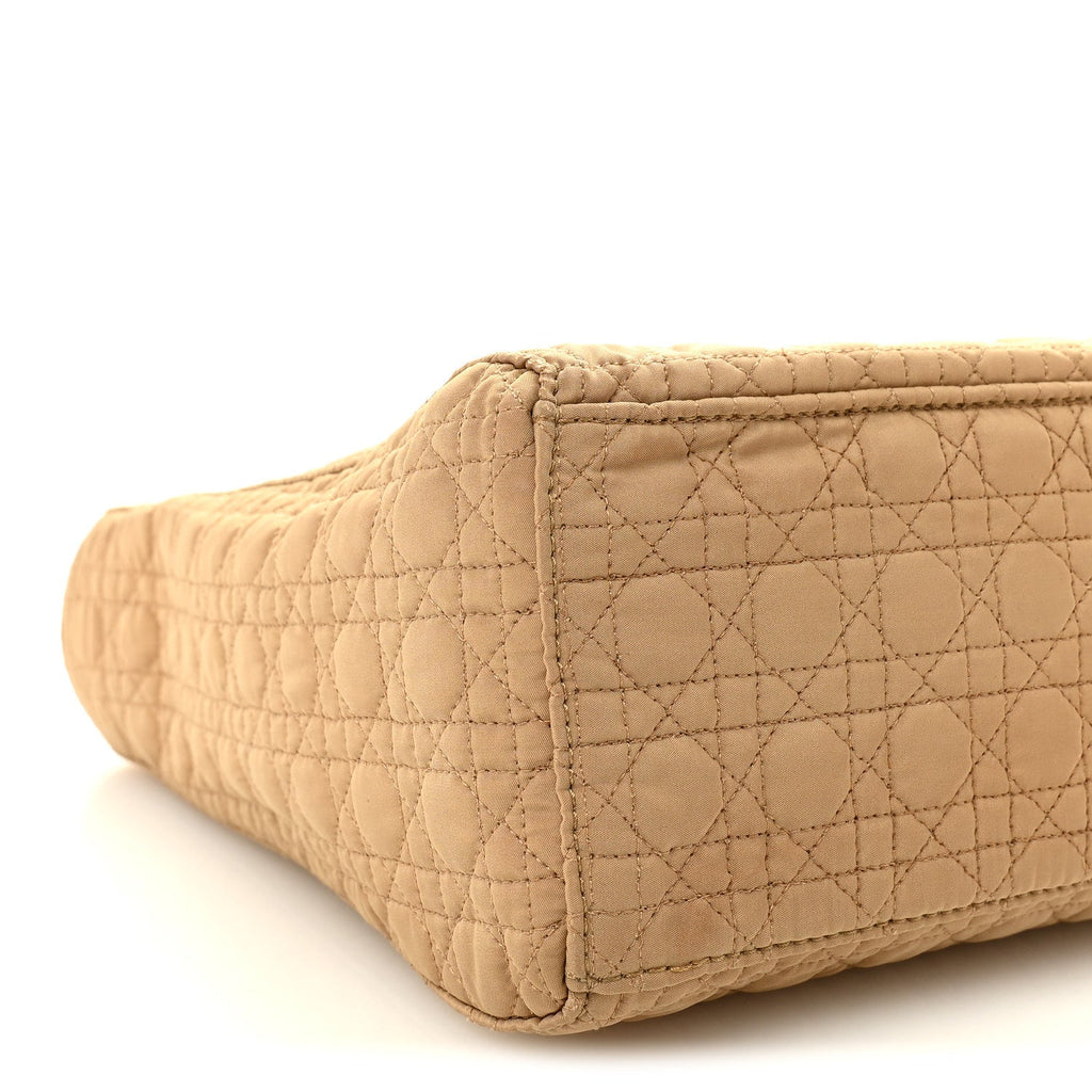 Nylon Cannage Large Lady Dior Tan