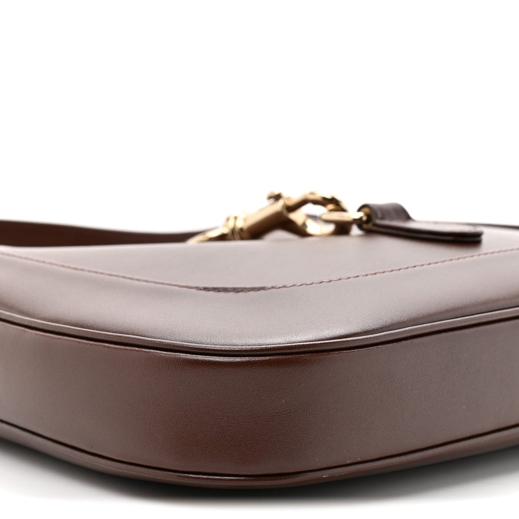 Ancora Calfskin Small Jackie Shoulder Bag Sweet Chestnut