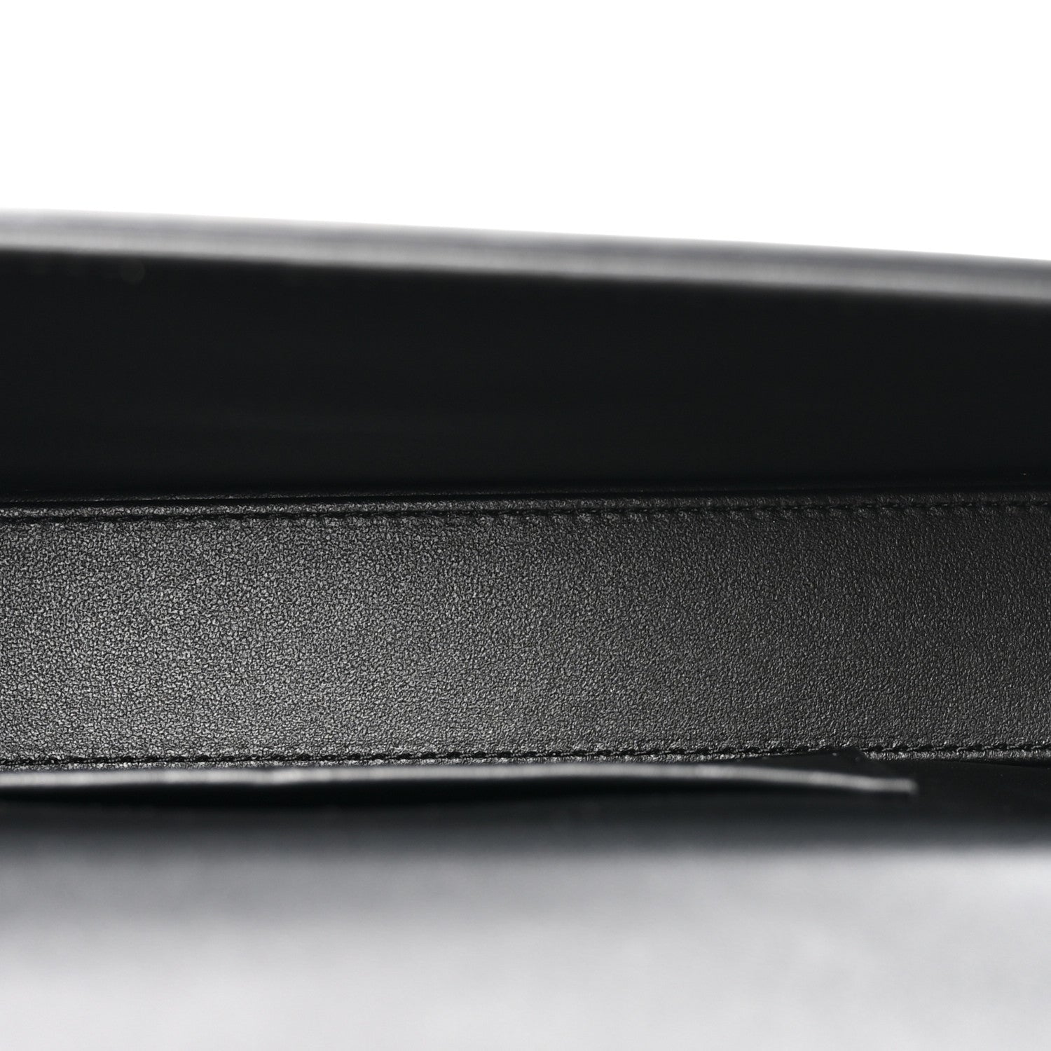 Shiny Calfskin Triomphe Chain Box Bag Black