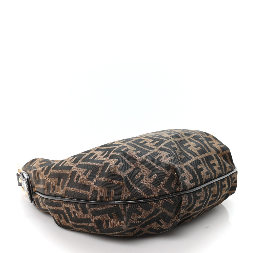 Zucca Small Chef Chain Hobo Tobacco