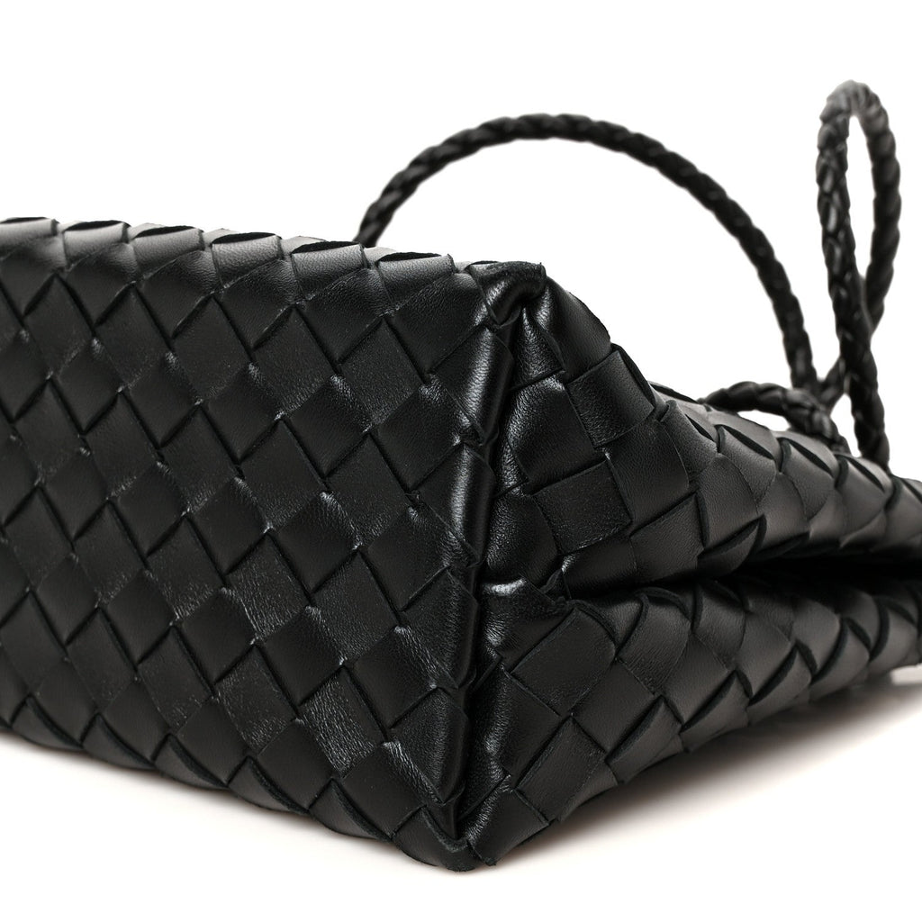 Nappa Intrecciato Small Andiamo Shoulder Bag Black