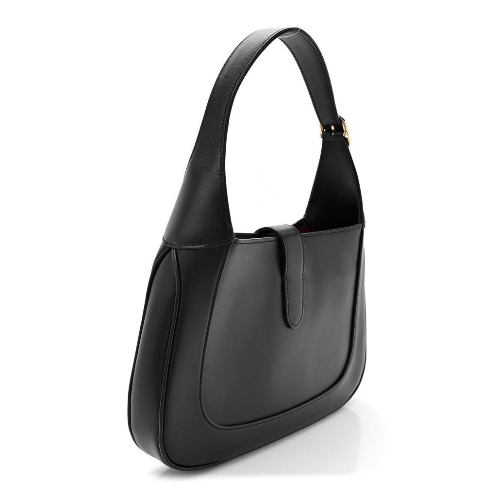 Calfskin Small Jackie Shoulder Bag Black