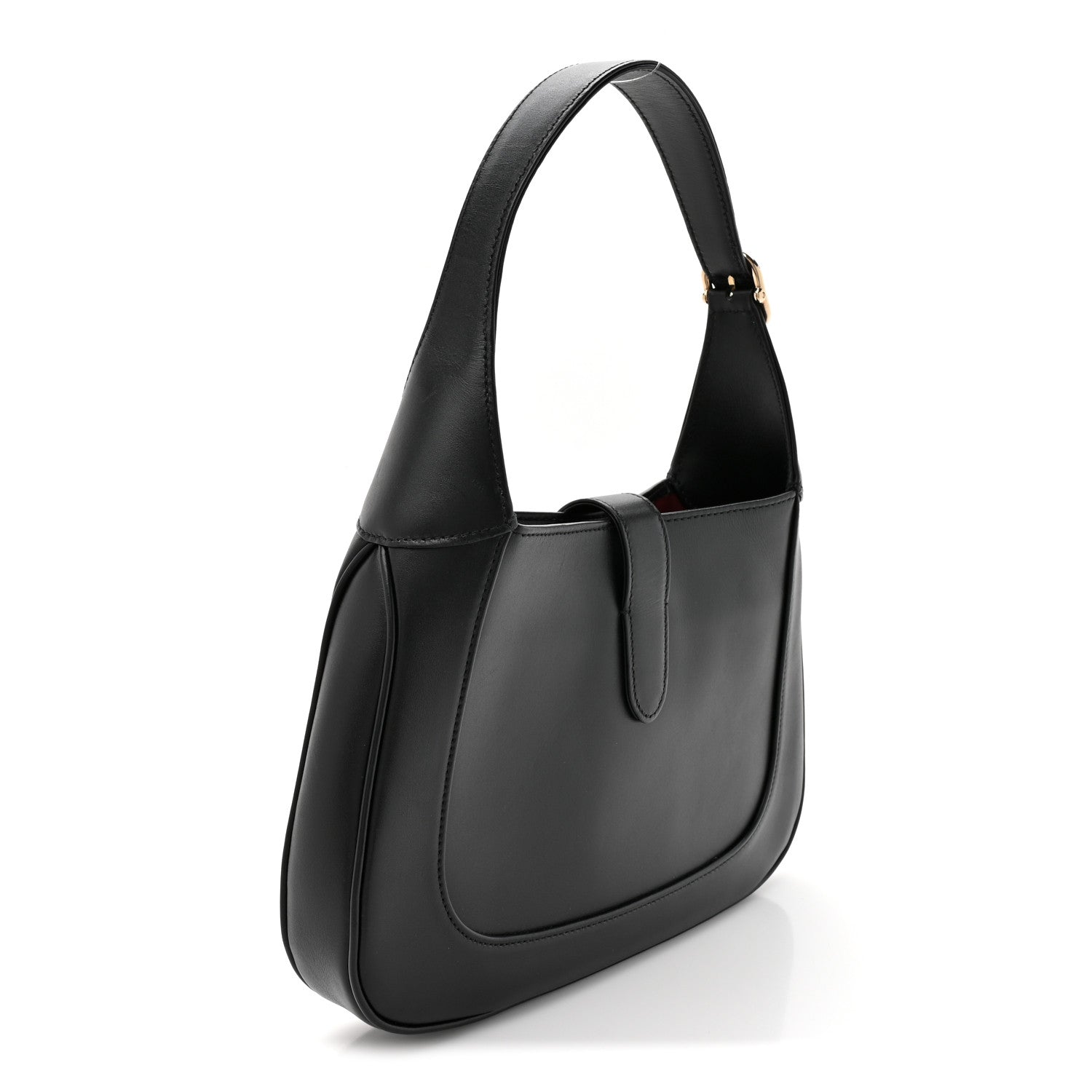 Calfskin Small Jackie Shoulder Bag Black