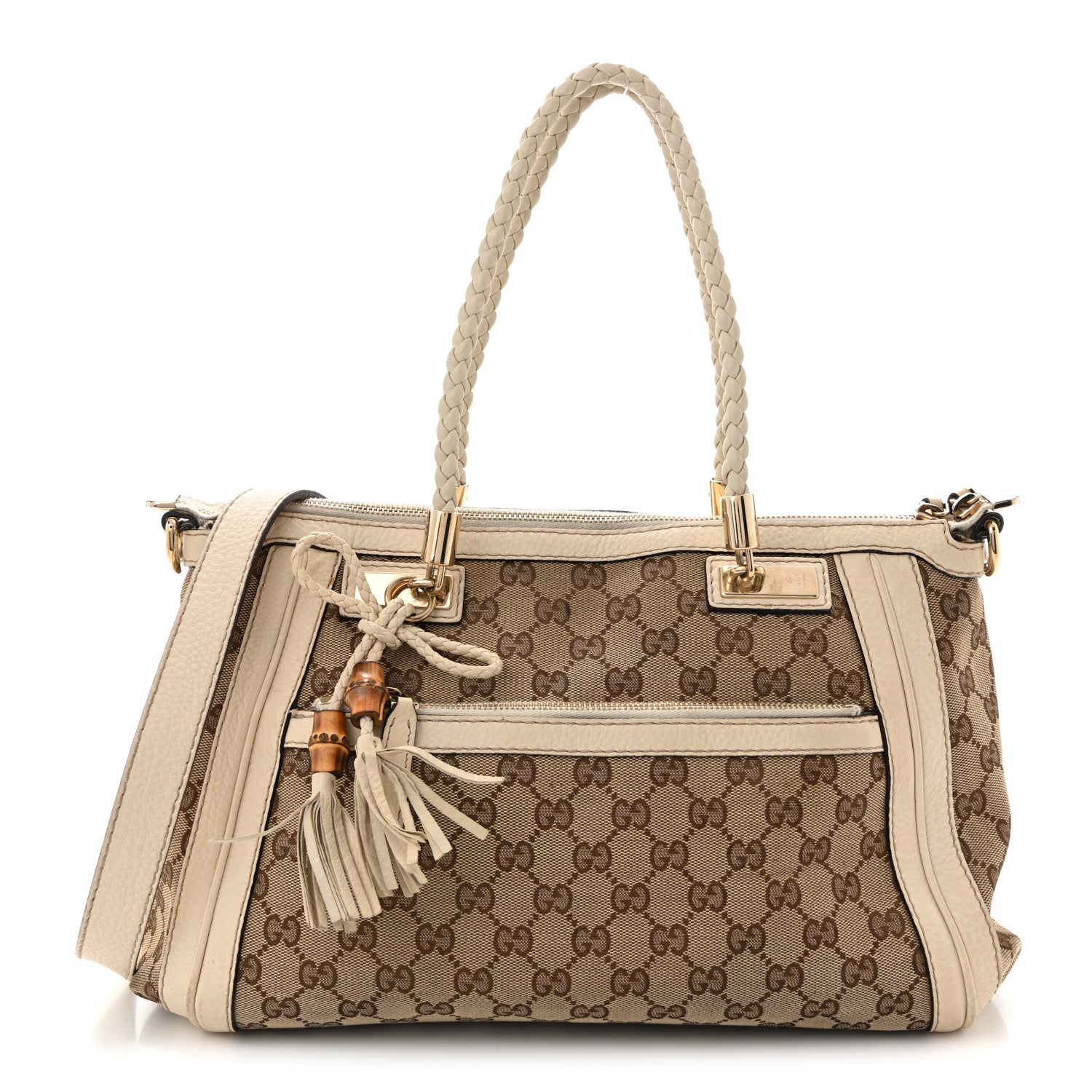 Monogram GG Canvas Small Bella Top Handle Bag Off White