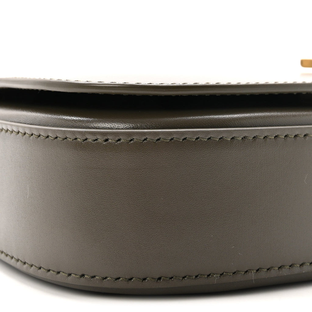 Box Calfskin Mini Voltaire Shoulder Bag  Deep Musk