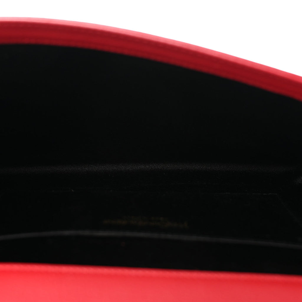Calfskin Monogram Large Belle De Jour Clutch Red
