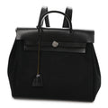 Toile Vache Calfskin Herbag 30 PM Backpack Black