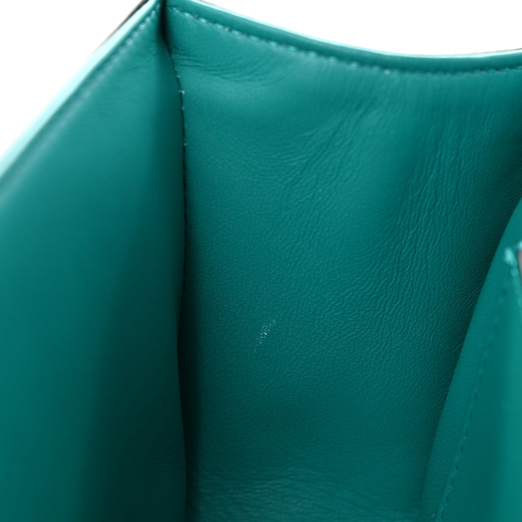Calfskin Vlogo Loco Shoulder Bag Marine Green