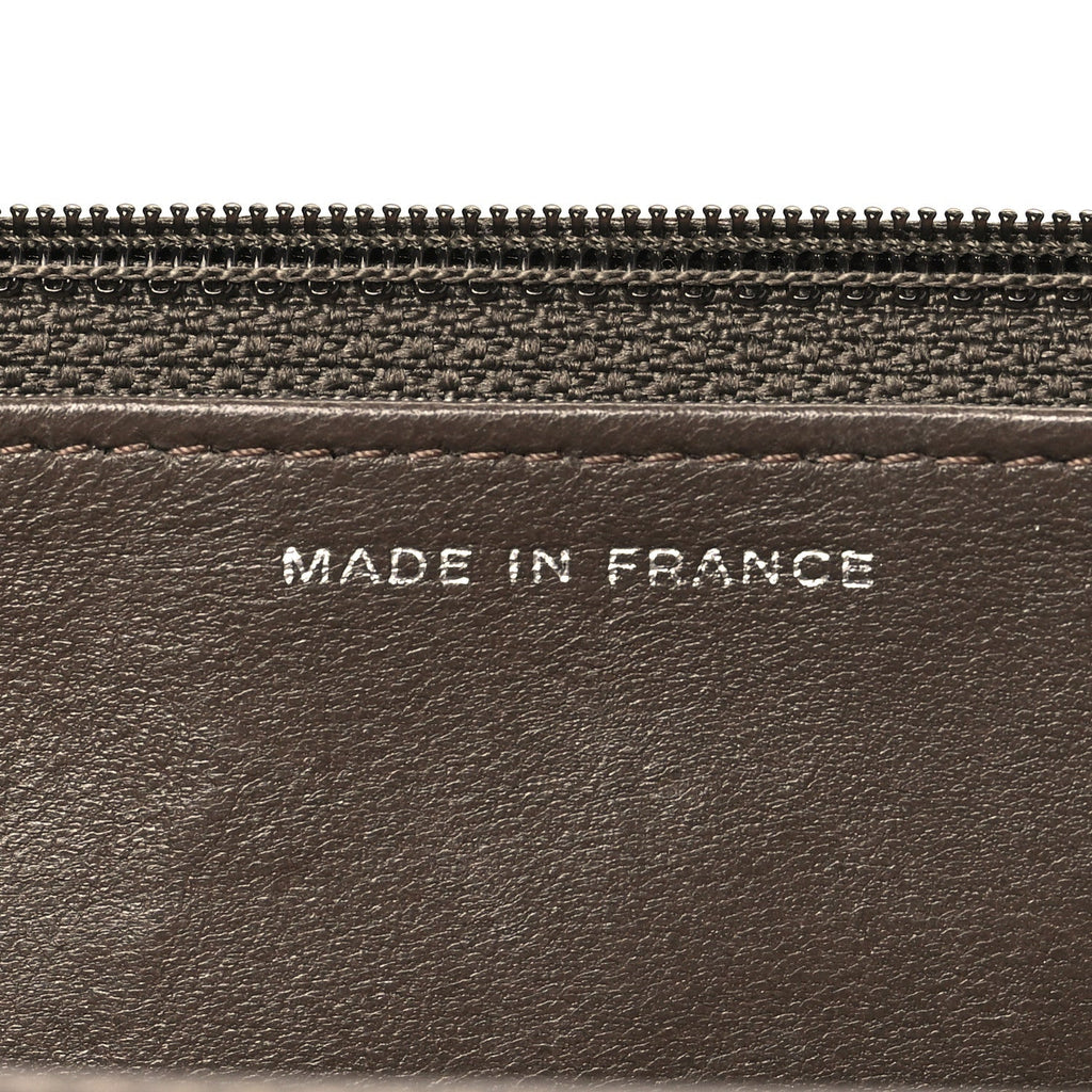 Snakeskin Wallet On Chain WOC Brown Silver