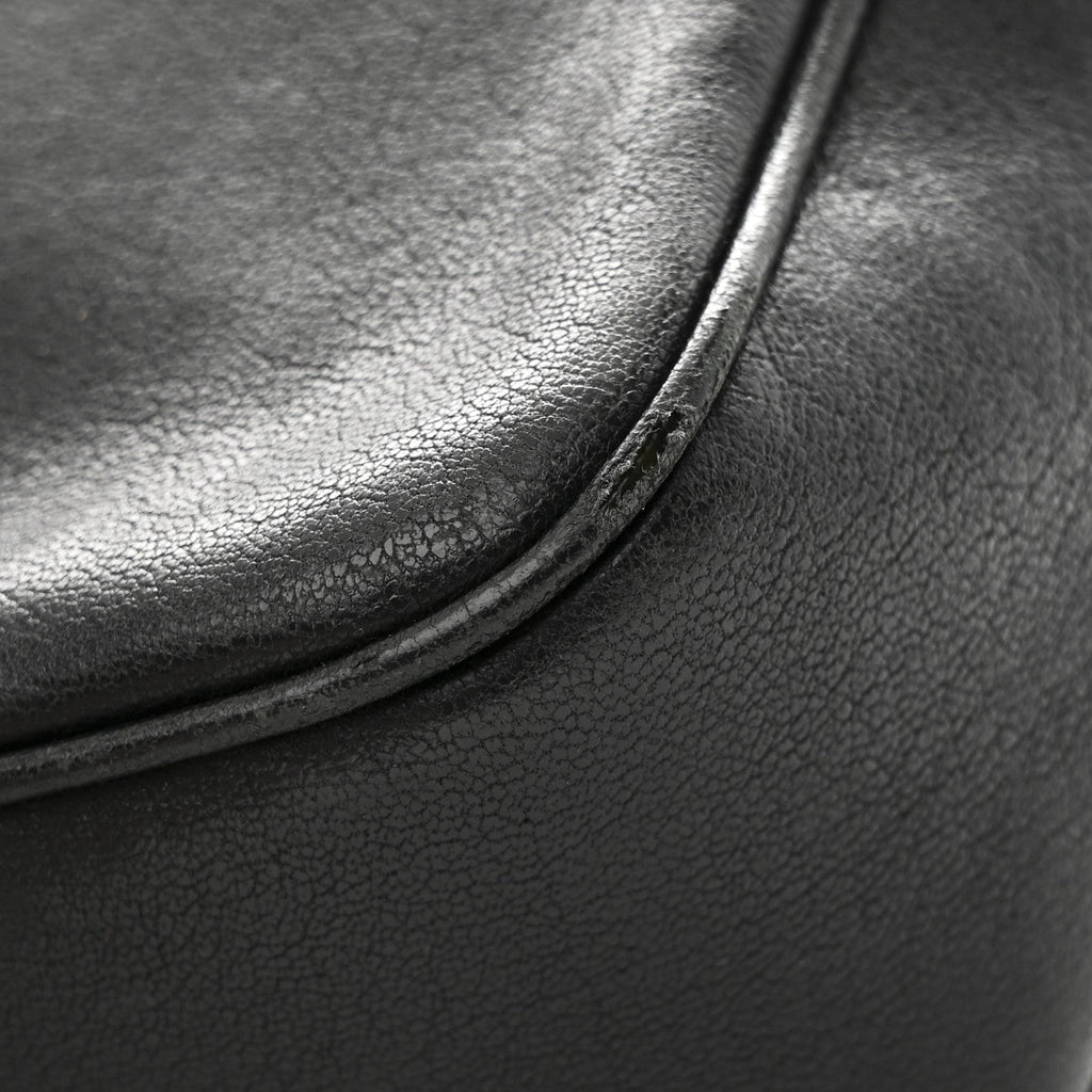 Lambskin Monogram Embossed Small Lou Camera Bag Black