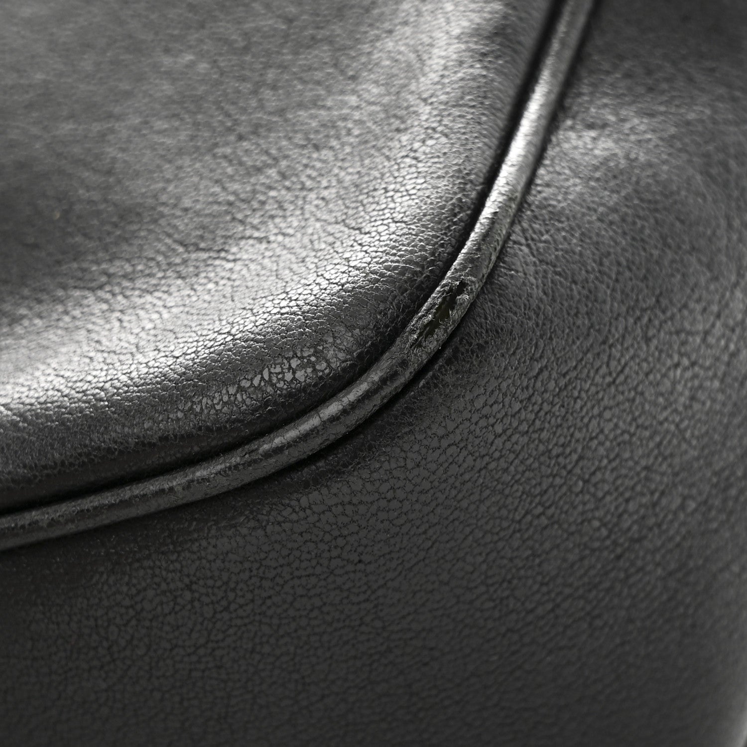 Lambskin Monogram Embossed Small Lou Camera Bag Black