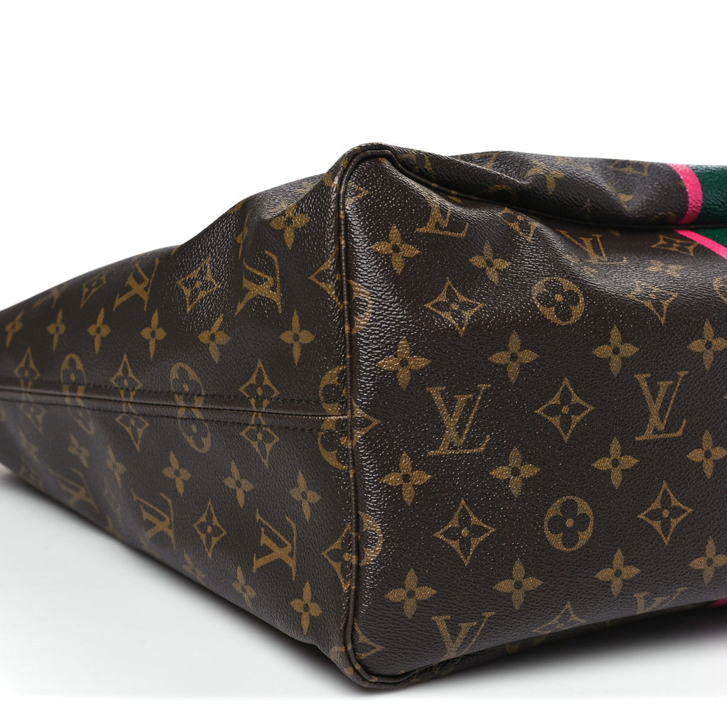 Monogram My LV Heritage Neverfull GM Vert Anglais Fuchsia