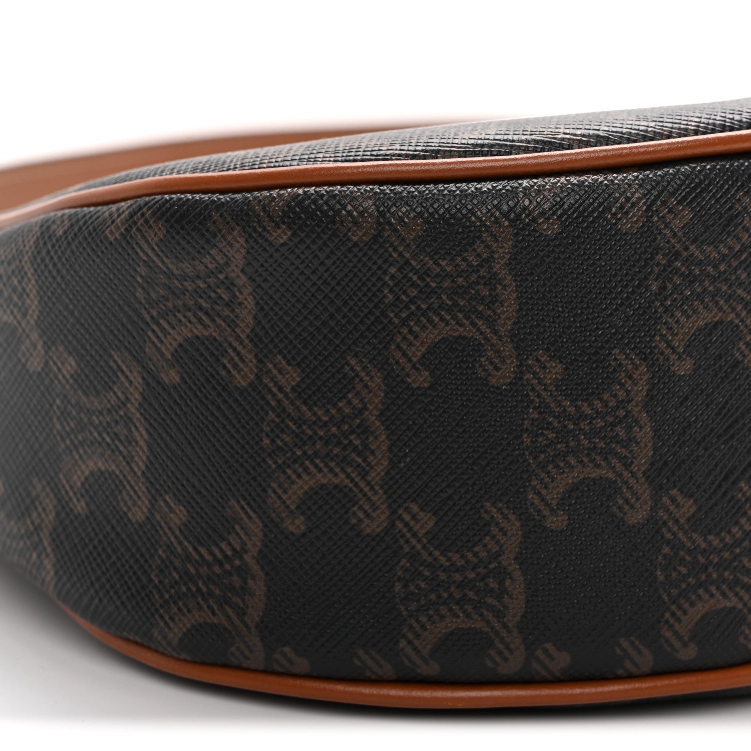 Triomphe Canvas Calfskin Ava Shoulder Bag Tan