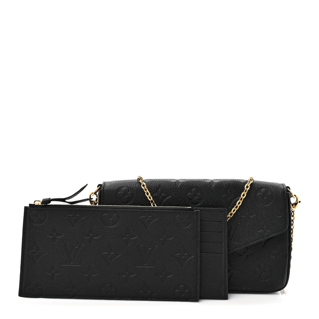Empreinte Pochette Felicie Chain Wallet Black